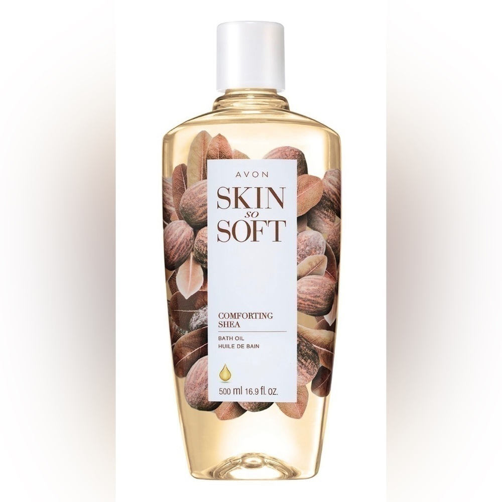 🥥 COMFORTING SHEA Avon Skin so Soft Bath Oil Silky Smooth Legs Arms Date Night